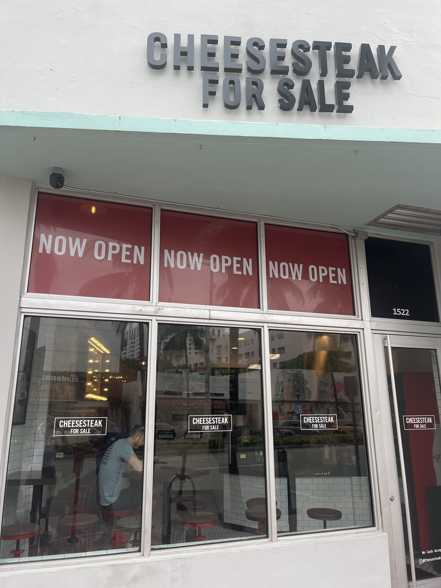 CHEESESTEAK FOR SALE — American restaurant